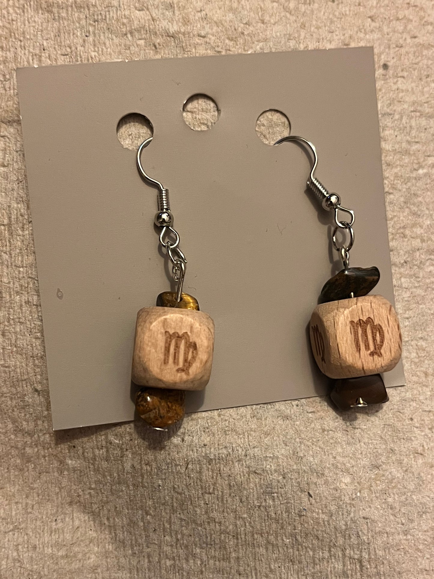 Virgo zodiac earrings