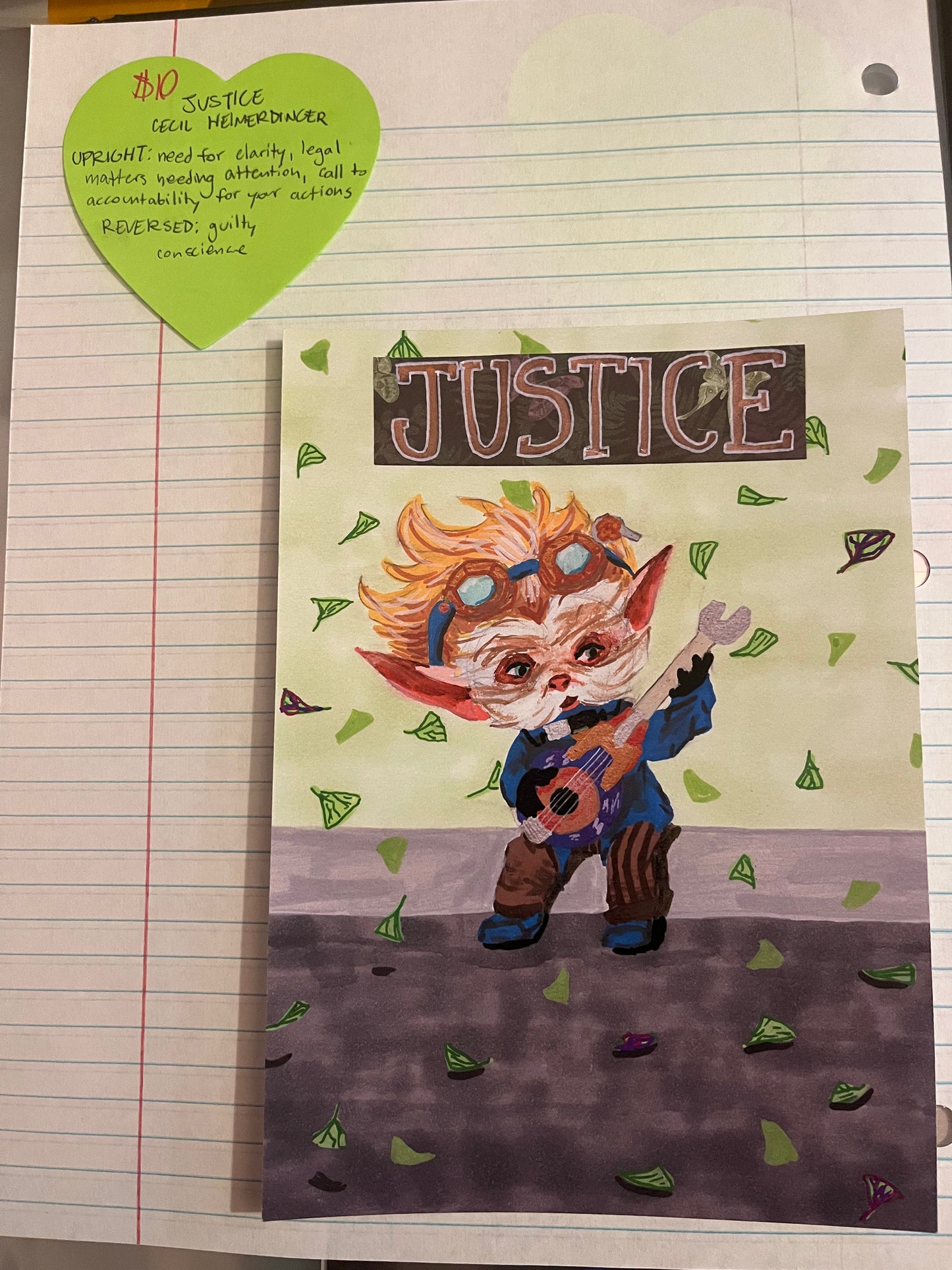 Arcane Arcana Tarot | Cecil Heimerdinger | Justice