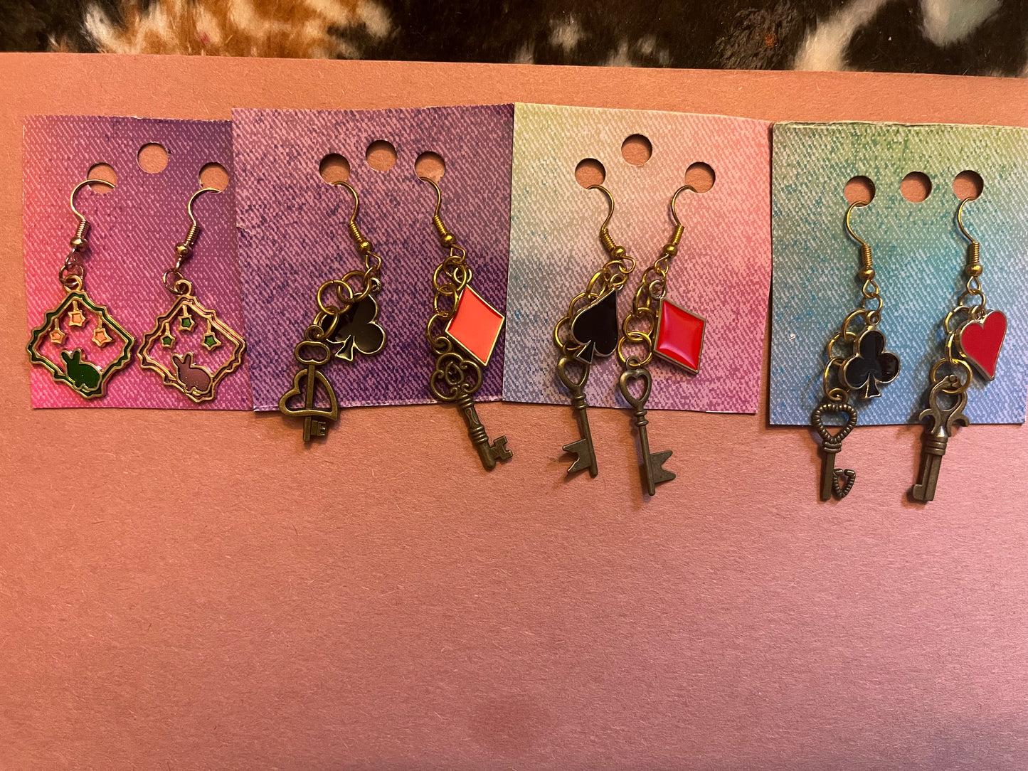 Alice in Wonderland earrings