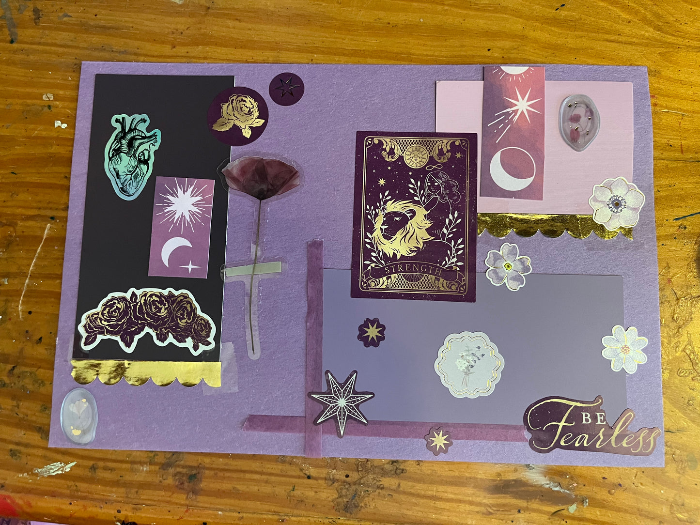 Strength Tarot Collage