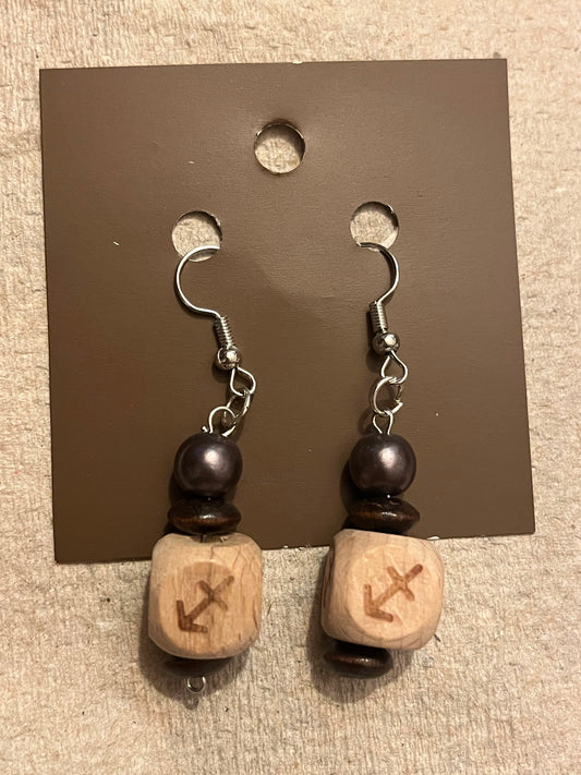 Sagittarius zodiac earrings