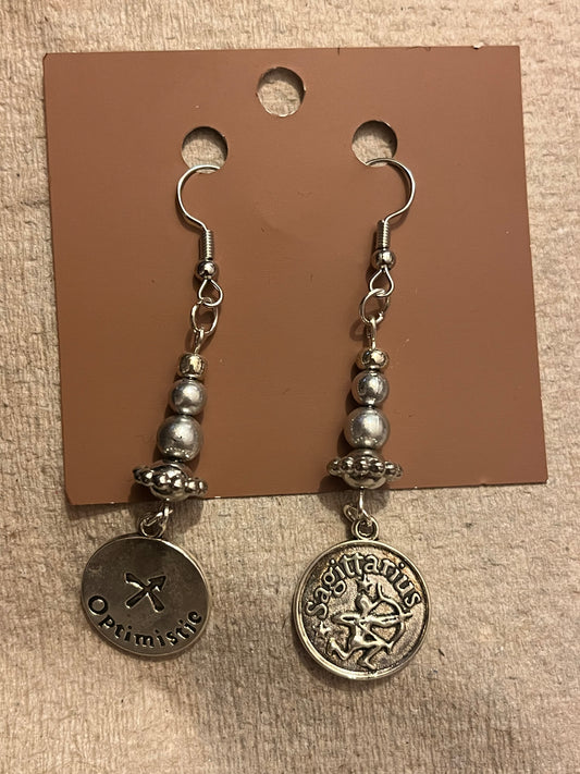 Sagittarius zodiac earrings