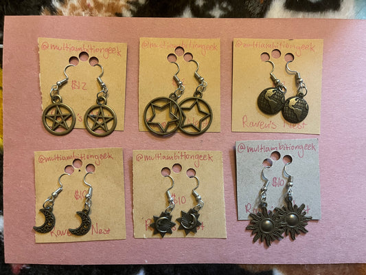 Space earrings
