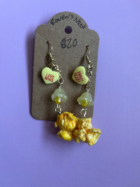 Yellow candy circus earrings