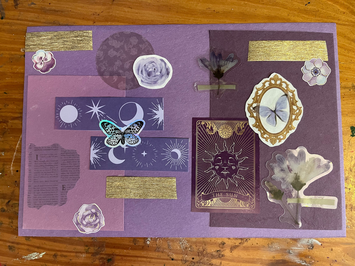 The Sun Tarot Collage