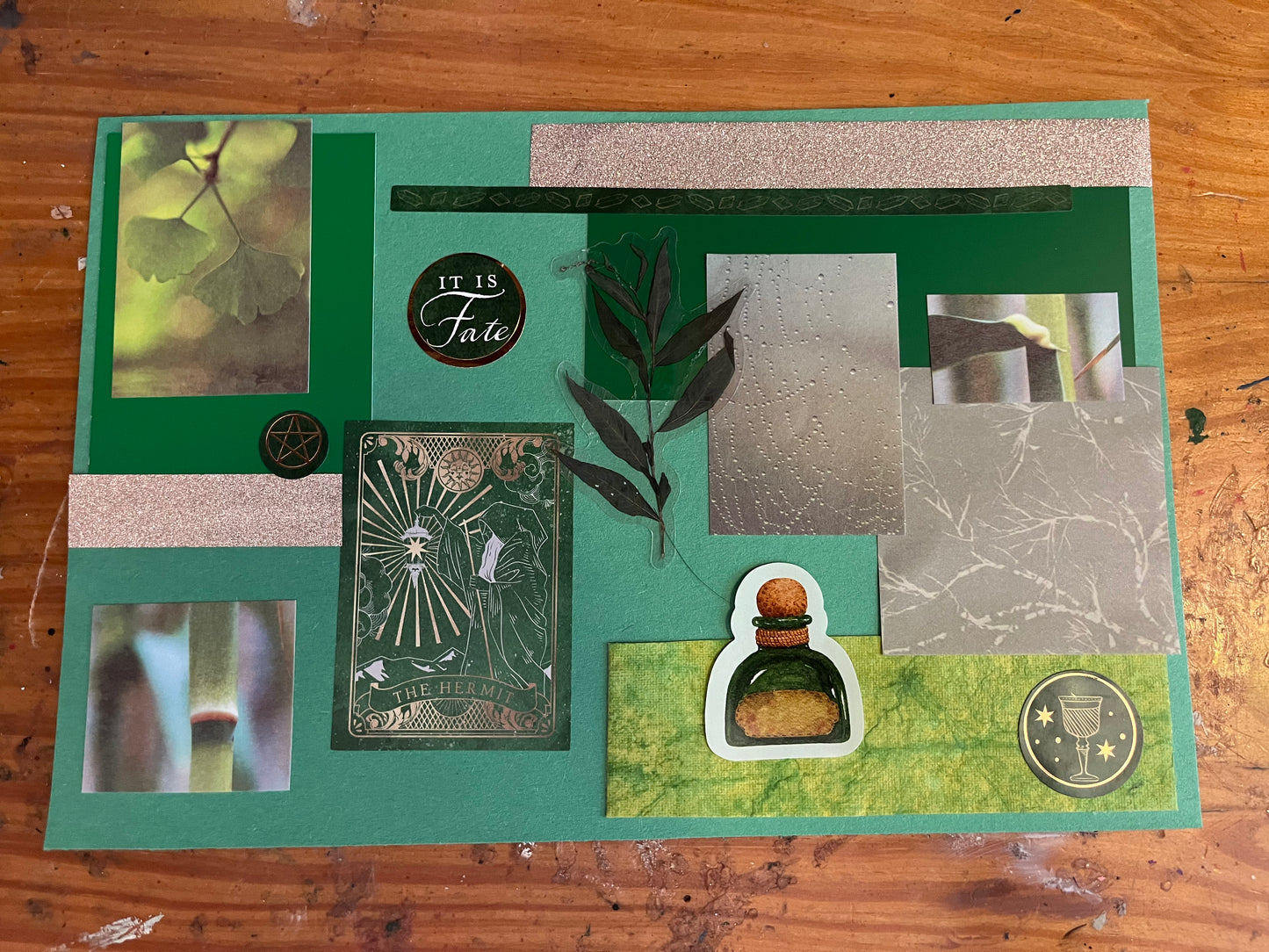 The Hermit Tarot Collage