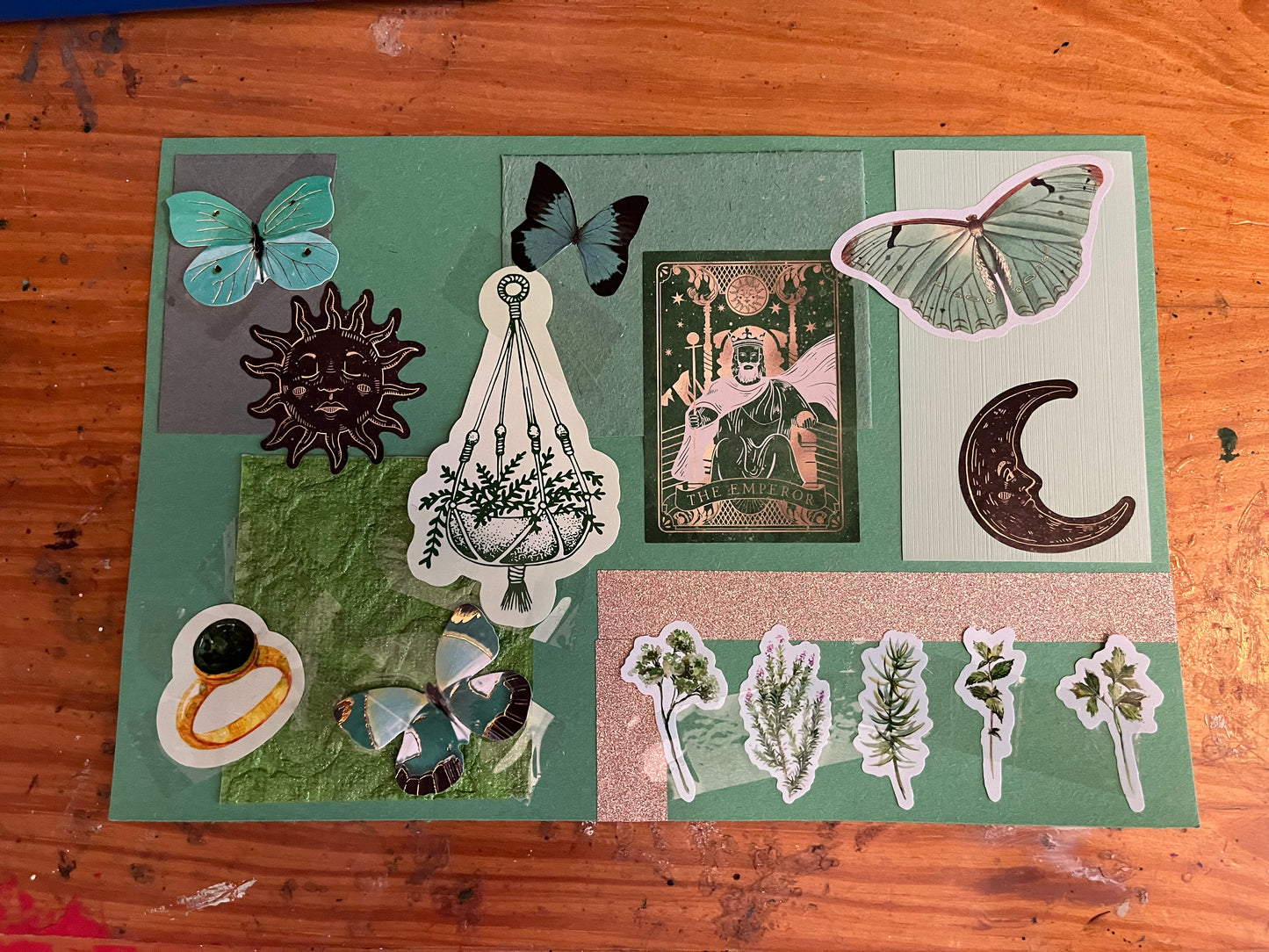 The Emperor Tarot Collage